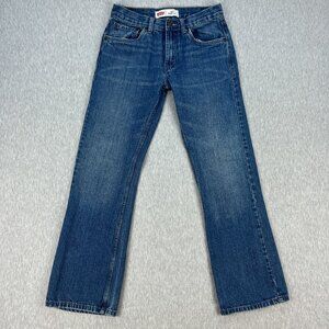 Levis 527 Bootcut Jeans Kids 16 Reg 28x28 100% Cotton Denim Blue Cowboy Ranch